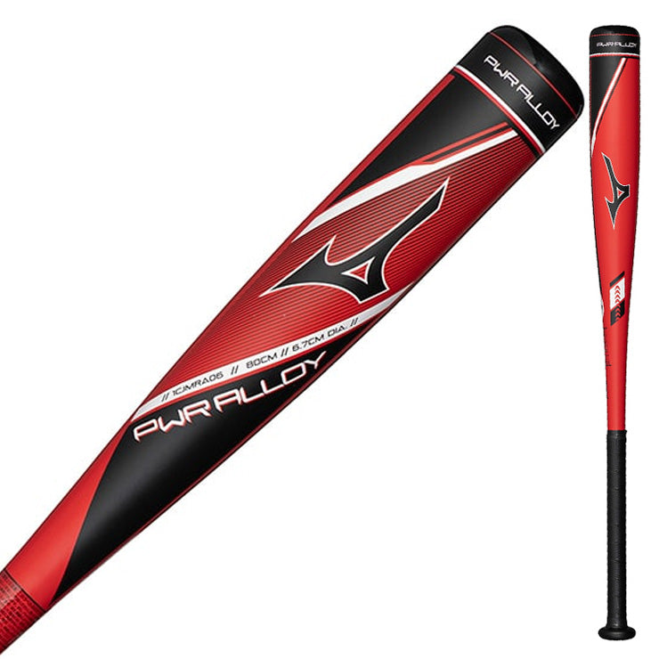 【2026モデル】ミズノ 限定 軟式 金属バット パワーアロイ PWR ALLOY トップバランス 80cm 770g 82cm 780g 大人 一般 1CJMRA06 短い 重い 軟式バット JSBBマーク 軟式野球 草野球 公園 校庭 M号ボール M号球 mizuno