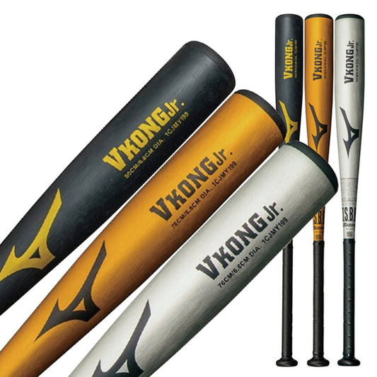 【2026モデル】ミズノ 少年軟式 金属バット Vコング Jr ミドルバランス 76cm 530g 78cm 540g 80cm 550g 少年野球 1CJMY199 公園 校庭 VKONG 軟式バット JSBBマーク 軟式野球 学童野球 子供 キッズ こども ジュニア J号ボール J号球 mizuno