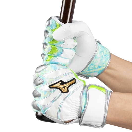 【刺繍1円】2025モデル ミズノプロ バッティンググローブ モーションアークUF 限定カラー FRONTIERシリーズ 両手用 一般向け 1EJEA54937 バッティング手袋 バッティンググラブ 打者用手袋 大人 一般 mizuno pro