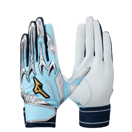 【刺繍1円】2025父の日モデル ミズノプロ バッティンググローブ シリコンパワーアークDI 限定カラー ブルー 両手用 一般向け 1EJEA55021 バッティング手袋 バッティンググラブ 打者用手袋 大人 一般 mizuno pro