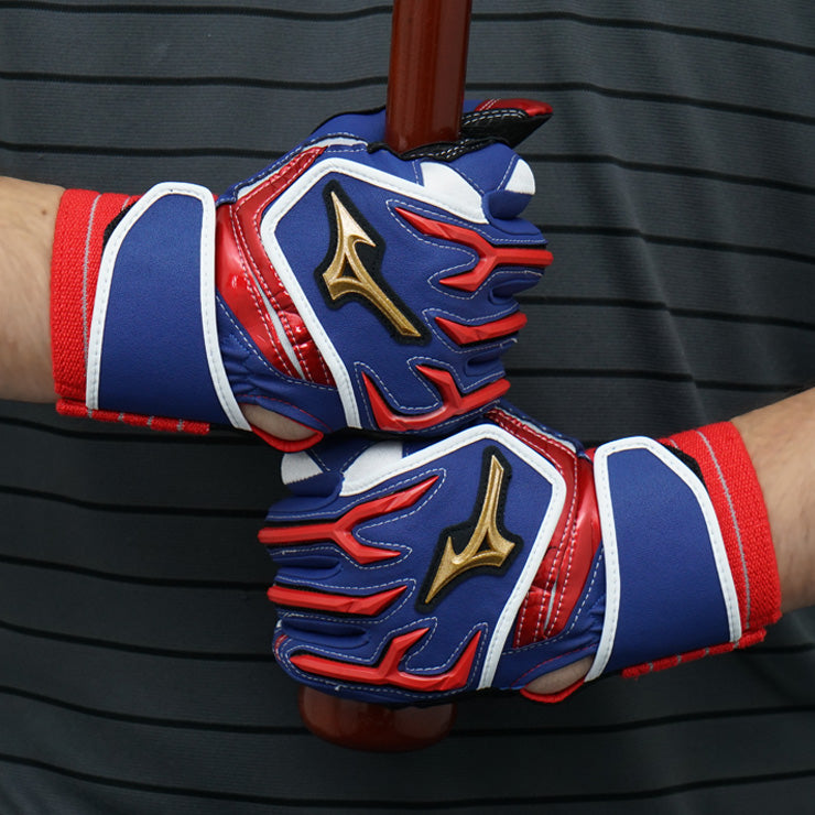 激安 新品 ベルトに刺繍あり ミズノプロ バッティンググローブ ダブルベルト レッド 両手用 1EJEA131 MIZUNO MizunoPro 野球用品 手袋 赤 刺繍1円2025モデル ミズノプロ バッティンググローブ シリコンパワー