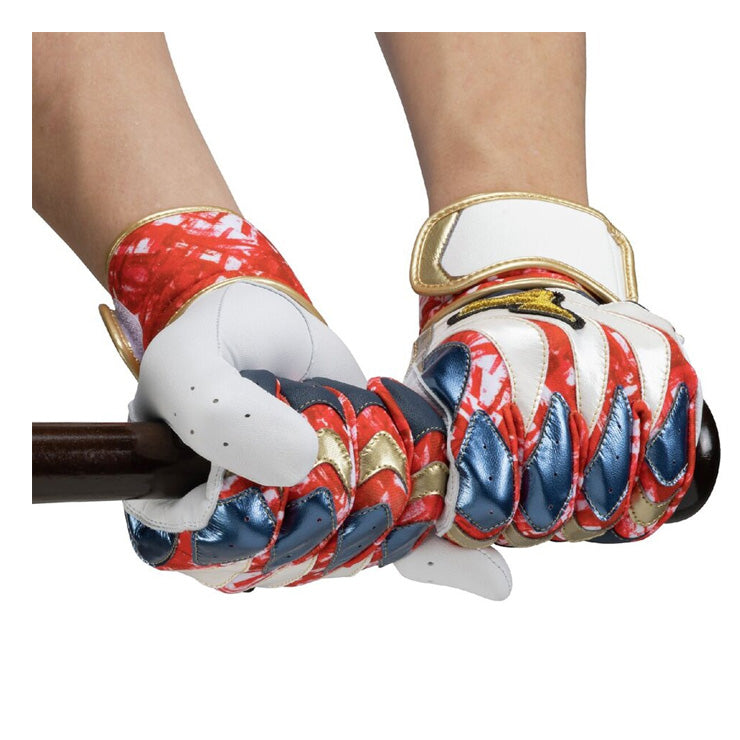 【刺繍1円】2026モデル ミズノプロ バッティンググローブ モーションアークUF 限定カラー 勝色コレクション 両手用 一般向け 1EJEA57101 バッティング手袋 バッティンググラブ 打者用手袋 大人 一般 mizuno pro