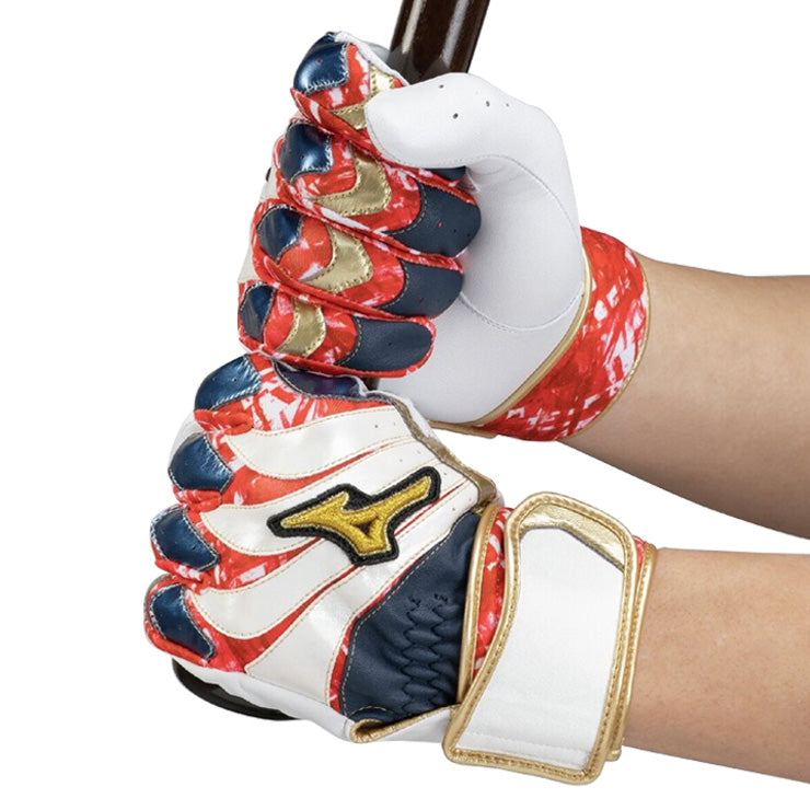 【刺繍1円】2026モデル ミズノプロ バッティンググローブ モーションアークUF 限定カラー 勝色コレクション 両手用 一般向け 1EJEA57101 バッティング手袋 バッティンググラブ 打者用手袋 大人 一般 mizuno pro