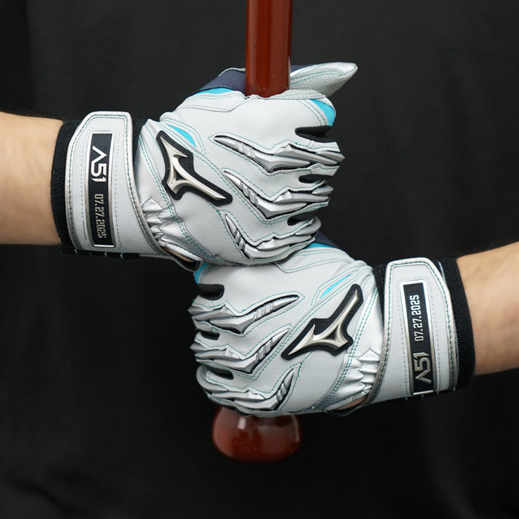 【イチロー氏殿堂入り記念】ミズノプロ 限定 バッティンググローブ シリコンパワーアーク A51 両手用 大人 一般 1EJEA847 2025モデル カラー バッティング手袋 バッティンググラブ 打者用手袋 草野球 大学野球 社会人野球 mizuno pro