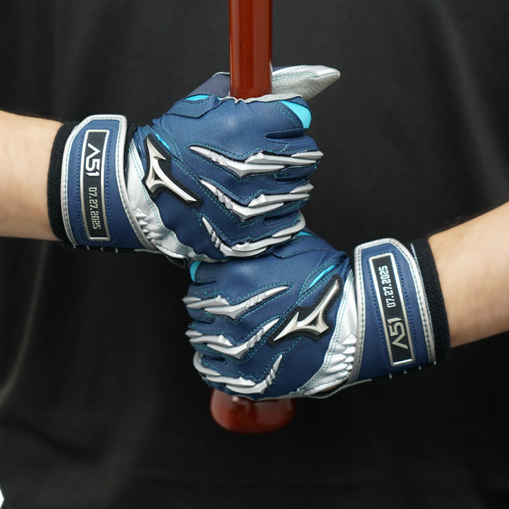 【イチロー氏殿堂入り記念】ミズノプロ 限定 バッティンググローブ シリコンパワーアーク A51 両手用 大人 一般 1EJEA847 2025モデル カラー バッティング手袋 バッティンググラブ 打者用手袋 草野球 大学野球 社会人野球 mizuno pro