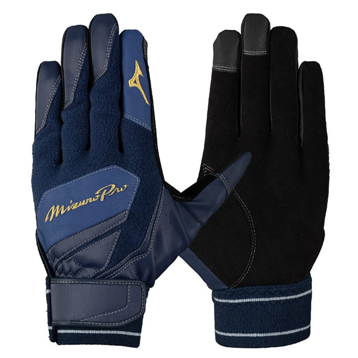 ミズノプロ ウォーミンググラブ バッティンググローブ トレーニング手袋 タッチパネル対応 冬用 防寒 1EJET040 あったかい 暖かい 温かい ランニング ジョギング トレーニング ウォーミングアップ バッティング練習 素振り 冬練 野球 通勤 通学 mizuno pro