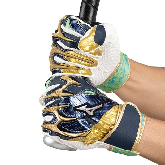 【刺繍1円】2025モデル ミズノ 限定 ジュニア用 バッティンググローブ シリコンパワーアークDI レプリカ 2025ミズノセレクション 限定カラー 両手用 少年野球 1EJEY56114 バッティング手袋 バッティンググラブ 打者用手袋 こども 子ども キッズ jr リトルリーグ mizuno