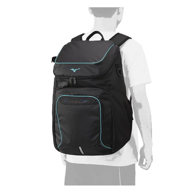【2026モデル】ミズノ グローバルエリート 野球 オールインワン バックパック 40L 翡翠シリーズ 限定カラー リュックサック 1FJDD910 大容量 大きい ベースボールバッグ 野球バッグ スポーツバッグ 大人 一般 バッグ かばん カバン バック mizuno global elite