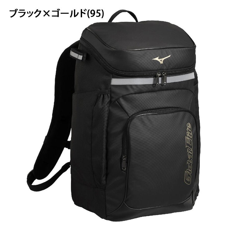 【2026モデル】ミズノ ジュニア用 野球 バックパック 保冷ポケット付き 30L 翡翠シリーズ 限定カラー グローバルエリート リュックサック 少年野球 1FJDD950 ボックス型 野球バッグ スポーツバッグ こども 子ども 子供 キッズ Jr バッグ かばん カバン mizuno global elite