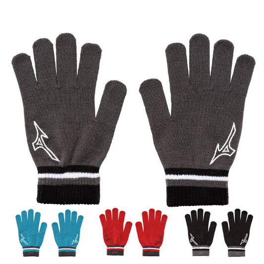 【2025モデル】ミズノ ニット手袋 防寒 冬用 大人 一般 32JYC502 あったかい 暖かい 温かい てぶくろ 通勤 通学 アクセサリー mizuno