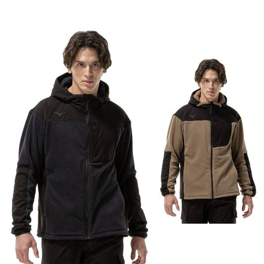 【2025モデル】ミズノ プルーフ フリースジャケット 長袖 裏起毛 撥水 メンズ ユニセックス 冬物 32MCC558 あったかい 暖かい 温かい 上 スポーツウェア トレーニングウェア ジャージ 冬用 ゴルフウェア mizuno 大きいサイズあり