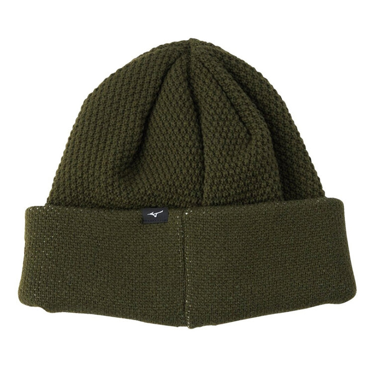 【2025モデル】ミズノ ブレスサーモ ビッグロゴ ニットキャップ ニット帽 B2JWC520 ウール 防寒 あったかい 温かい 冬用 大人 一般 メンズ レディース ユニセックス 帽子 ぼうし mizuno