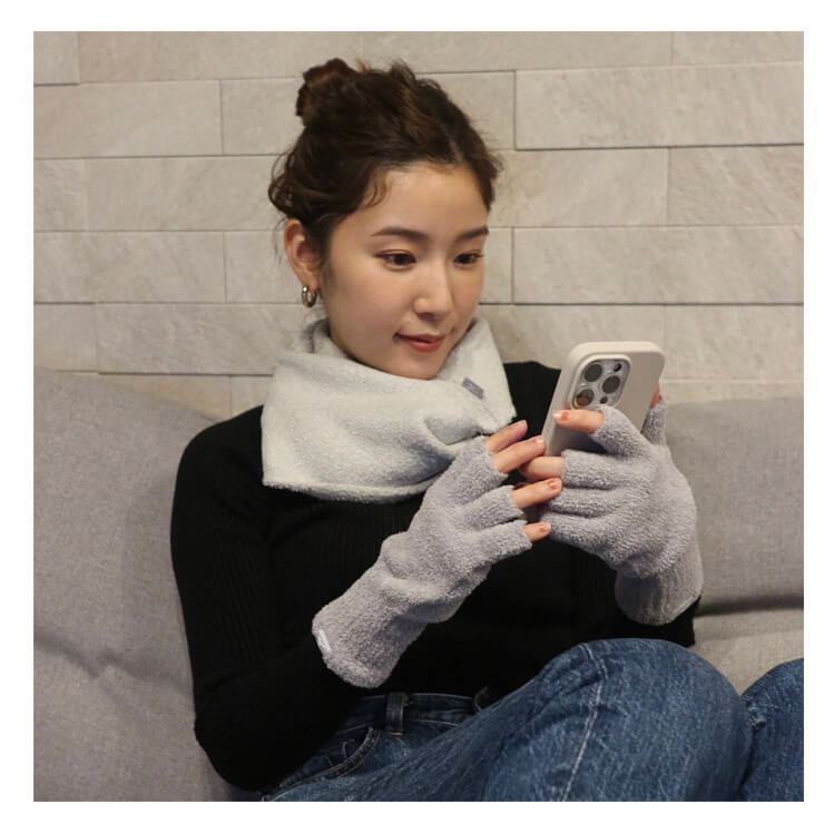 ミズノ ブレスサーモ 指ぬき手袋 マシュマロ手袋 指先あきタイプ 防寒 冬用 大人 一般 C2JYA607 ニット手袋 あったかい 暖かい 温かい てぶくろ mizuno