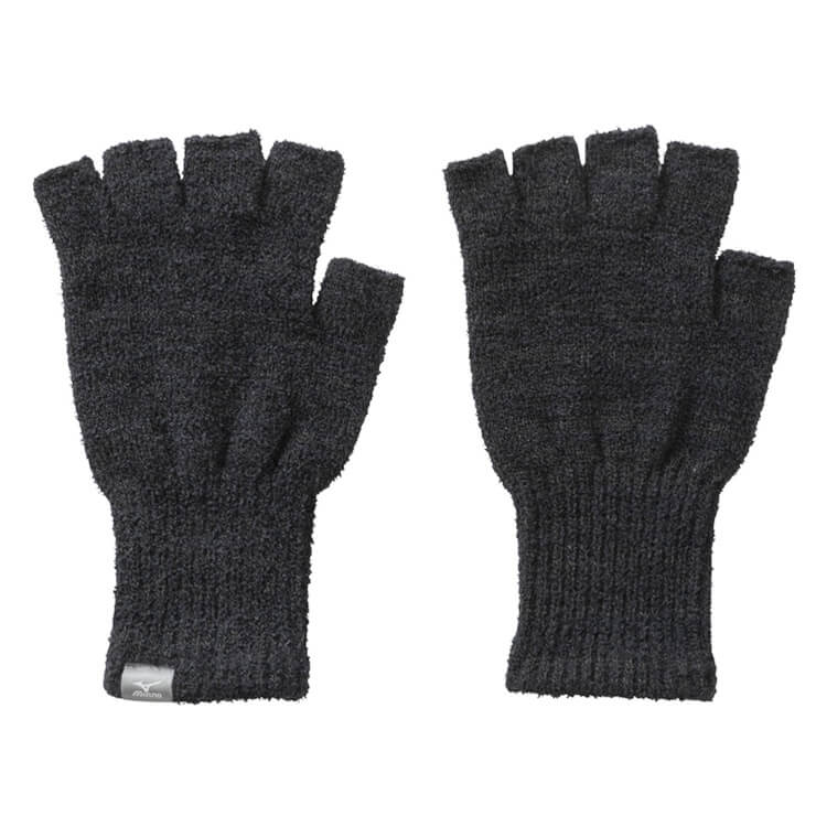 ミズノ ブレスサーモ 指ぬき手袋 マシュマロ手袋 指先あきタイプ 防寒 冬用 大人 一般 C2JYA607 ニット手袋 あったかい 暖かい 温かい てぶくろ mizuno