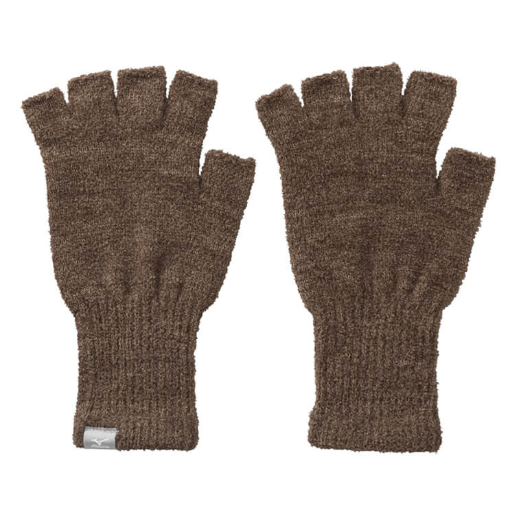 ミズノ ブレスサーモ 指ぬき手袋 マシュマロ手袋 指先あきタイプ 防寒 冬用 大人 一般 C2JYA607 ニット手袋 あったかい 暖かい 温かい てぶくろ mizuno