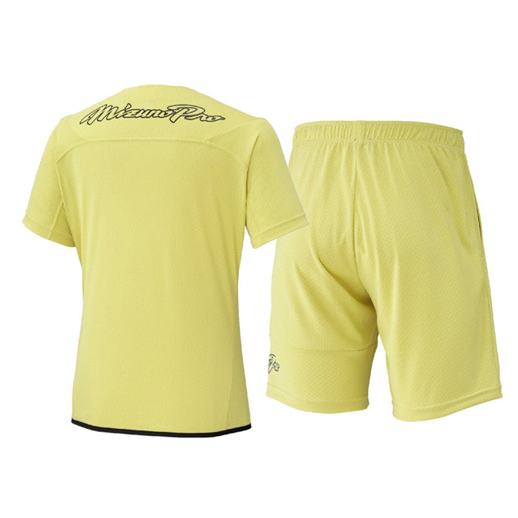 【2026モデル】ミズノプロ ウェア 野球 半袖 KUGEKI RAPID ビートアップ Tシャツ ハーフパンツ 上下セット メンズ ユニセックス 12JCDX30 12JDDP80 夏物 春物 スポーツウェア トレーニングウェア ウォーミングアップ ランニング ジョギング ウエア mizuno pro 大きいサイズあ