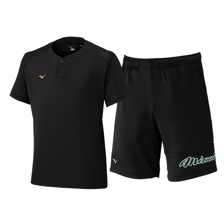 【2026モデル】ミズノプロ ウェア 野球 半袖 KUGEKI RAPID ビートアップ Tシャツ ハーフパンツ 上下セット メンズ ユニセックス 12JCDX30 12JDDP80 夏物 春物 スポーツウェア トレーニングウェア ウォーミングアップ ランニング ジョギング ウエア mizuno pro 大きいサイズあ