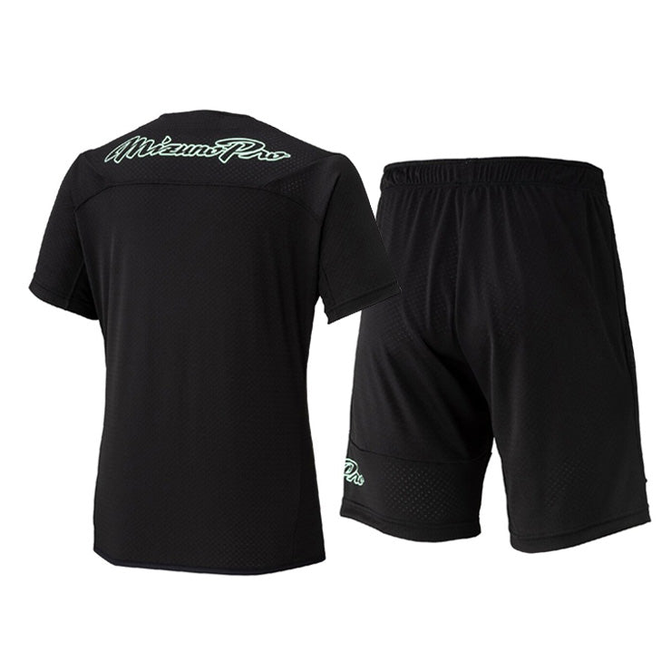 【2026モデル】ミズノプロ ウェア 野球 半袖 KUGEKI RAPID ビートアップ Tシャツ ハーフパンツ 上下セット メンズ ユニセックス 12JCDX30 12JDDP80 夏物 春物 スポーツウェア トレーニングウェア ウォーミングアップ ランニング ジョギング ウエア mizuno pro 大きいサイズあ
