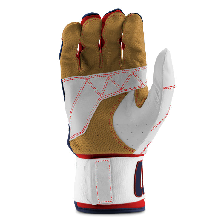 【2025モデル】マルーチ marucci バッティンググローブ サポーター一体型 両手用 天然皮革 一般用 BLACKSMITH FULL WRAP MBG2BKSMFW BK-R マルチ カラー バッティング手袋 バッティンググラブ 打者用手袋 大人 一般 草野球 練習 試合 ソフトボール