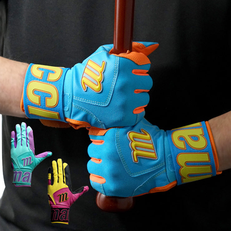 【2026モデル】マルーチ marucci バッティンググローブ サポーター一体型 両手用 天然皮革 一般用 BLACKSMITH FULL WRAP MBG2BKSMFW マルチ カラー バッティング手袋 バッティンググラブ 打者用手袋 大人 一般 草野球 練習 試合 ソフトボール