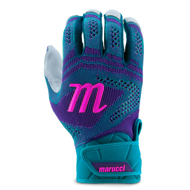 【日本未発売】マルーチ marucci バッティンググローブ Breeze Knit 両手用 天然皮革 一般用 MBG2BRKN ニット マルチ カラー バッティング手袋 バッティンググラブ 打者用手袋 大人 一般 草野球 練習 試合 ソフトボール