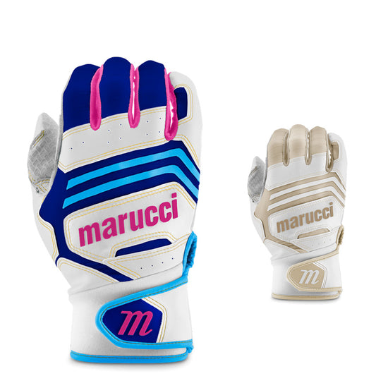 【日本未発売XXLサイズ】マルーチ marucci バッティンググローブ FUZN PRO ファズン 両手用 天然皮革 一般用 MBGFZNP W/CB/PK W/TN 大きいサイズ ビッグサイズ マルチ カラー バッティング手袋 バッティンググラブ 打者用手袋 大人 一般 草野球 練習 試合 ソフトボール