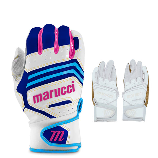【日本未発売XXLサイズ】マルーチ marucci バッティンググローブ FUZN PRO ファズン 両手用 天然皮革 一般用 MBGFZNP W/CB/PK W/TN 大きいサイズ ビッグサイズ マルチ カラー バッティング手袋 バッティンググラブ 打者用手袋 大人 一般 草野球 練習 試合 ソフトボール