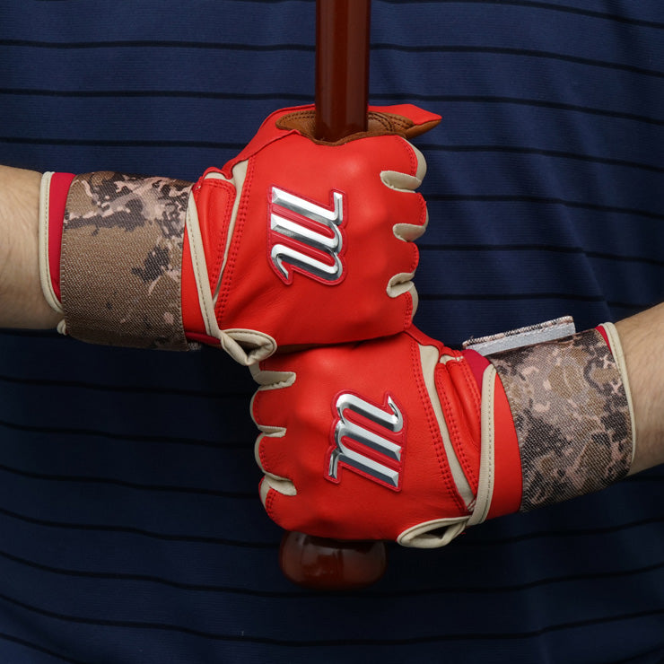 日本未発売】マルーチ marucci バッティンググローブ REMX 両手用 天然