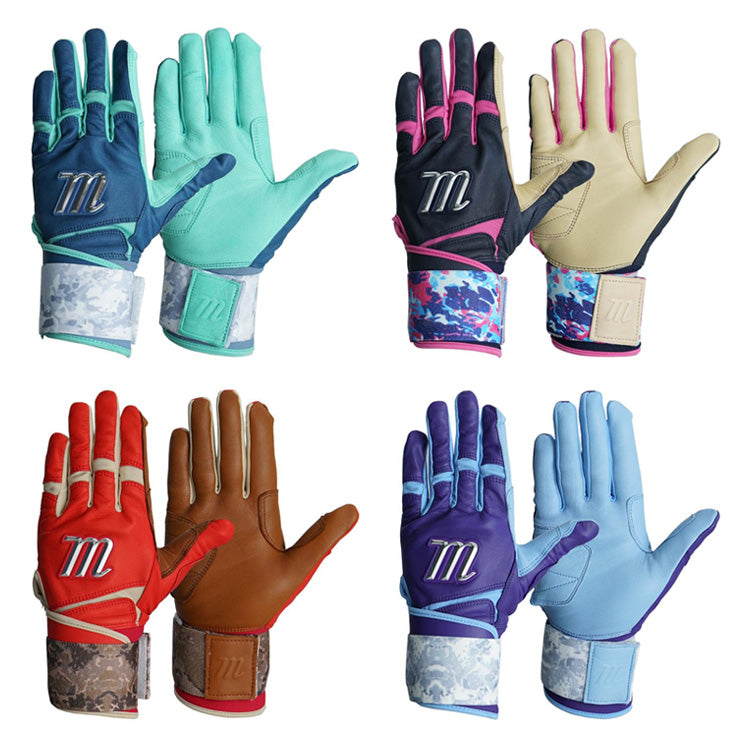 【日本未発売】マルーチ marucci バッティンググローブ REMX 両手用 天然皮革 一般用 MBRMX マルチ カラー バッティング手袋 バッティンググラブ 打者用手袋 大人 一般 草野球 練習 試合 ソフトボール
