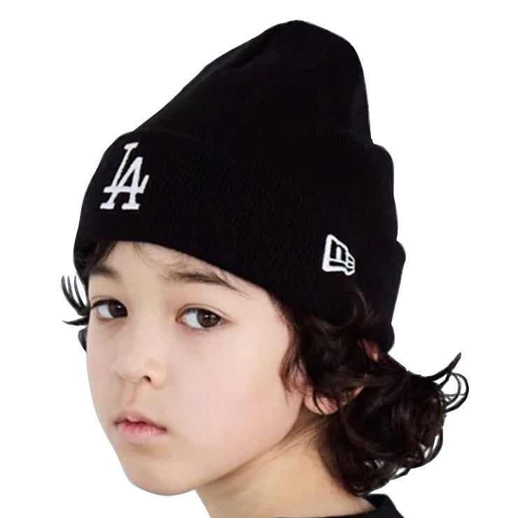 ニューエラ NEW ERA ロサンゼルス・ドジャース キッズ用 ニット帽 ビーニー Kid’s ベーシック カフニット 14325280 MLB メジャーリーグ ジュニア 少年 子ども こども 子供 小学生 キッズ 帽子 ぼうし