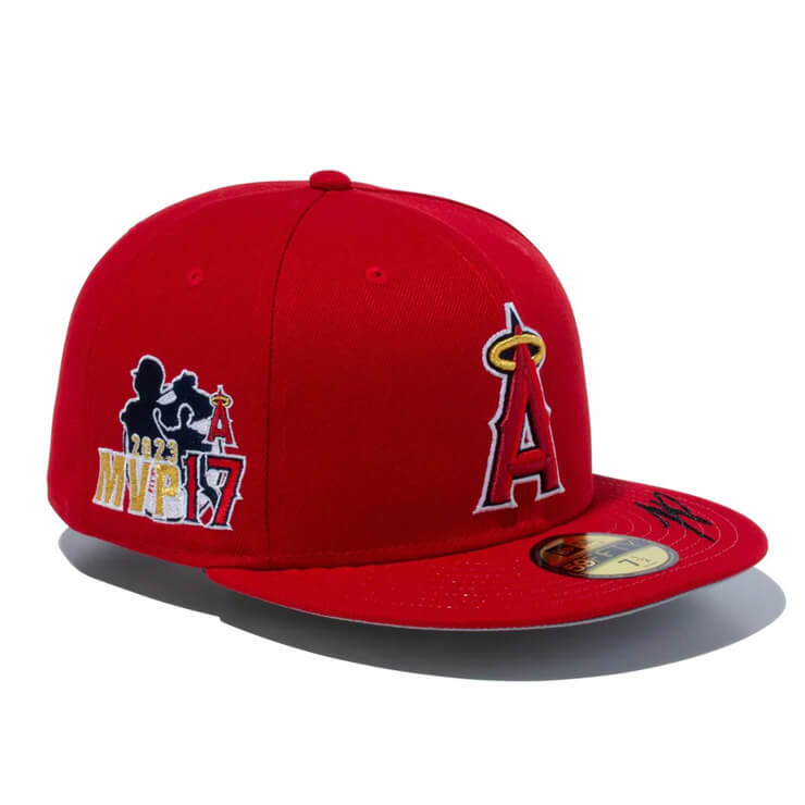 ニューエラ NEW ERA 大谷翔平 MVP＆ホームラン王獲得記念 キャップ ロサンゼルス・エンゼルス 59FIFTY 5950 大人 一般 14339797 平つば メンズ レディース ユニセックス メジャーリーグ 野球帽 帽子 スポーツキャップ ベースボールキャップ ぼうし 大谷 グッズ あす楽