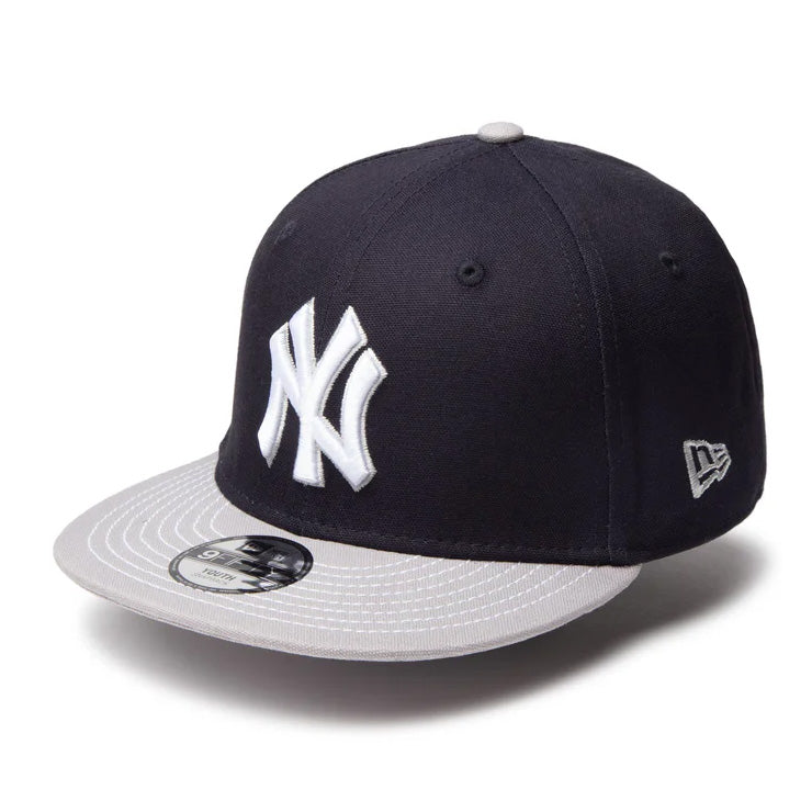 ニューエラ NEW ERA ニューヨーク・ヤンキース ジュニア用 キャップ LA Youth 9FIFTY 950 Duck Canvas 14392002 こども 子供 子ども キッズ Jr メジャーリーグ 野球帽 帽子 スポーツキャップ ベースボールキャップ ぼうし