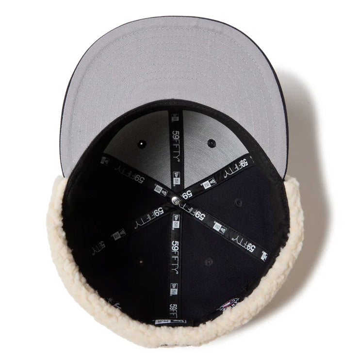 ニューエラ NEW ERA ニューヨーク・ヤンキース ドッグイヤー キャップ 耳当て付き NY 59FIFTY 5950 Dog Ear メンズ レディース ユニセックス 大人 一般 14668175 冬用 防寒 MLB メジャーリーグ 野球帽 帽子 スポーツキャップ ベースボールキャップ ぼうし