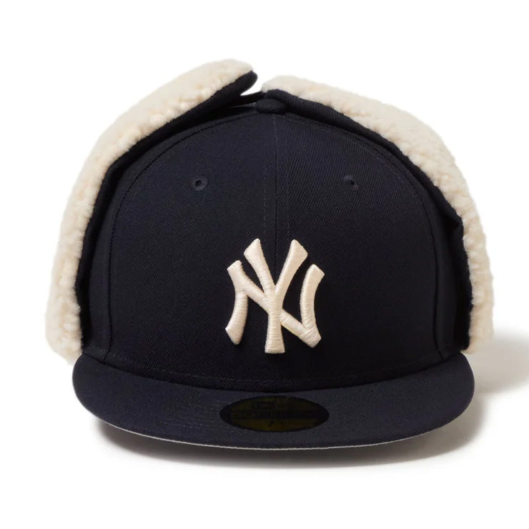 ニューエラ NEW ERA ニューヨーク・ヤンキース ドッグイヤー キャップ 耳当て付き NY 59FIFTY 5950 Dog Ear メンズ レディース ユニセックス 大人 一般 14668175 冬用 防寒 MLB メジャーリーグ 野球帽 帽子 スポーツキャップ ベースボールキャップ ぼうし