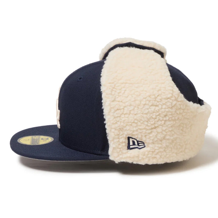 ニューエラ NEW ERA ロサンゼルス・ドジャース ドッグイヤー キャップ 耳当て付き LA 59FIFTY 5950 Dog Ear メンズ レディース ユニセックス 大人 一般 14668177 冬用 防寒 MLB メジャーリーグ 野球帽 帽子 スポーツキャップ ベースボールキャップ ぼうし