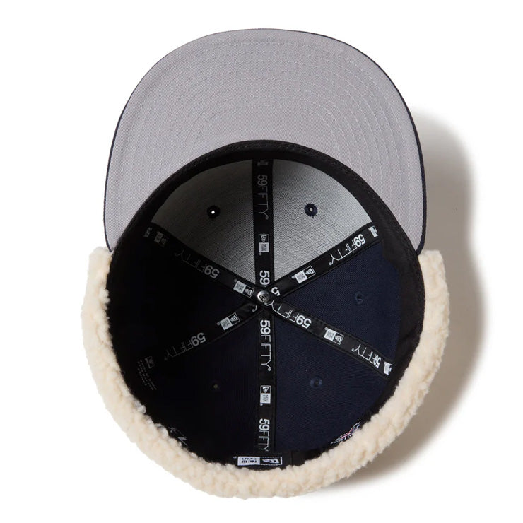 ニューエラ NEW ERA ロサンゼルス・ドジャース ドッグイヤー キャップ 耳当て付き LA 59FIFTY 5950 Dog Ear メンズ レディース ユニセックス 大人 一般 14668177 冬用 防寒 MLB メジャーリーグ 野球帽 帽子 スポーツキャップ ベースボールキャップ ぼうし