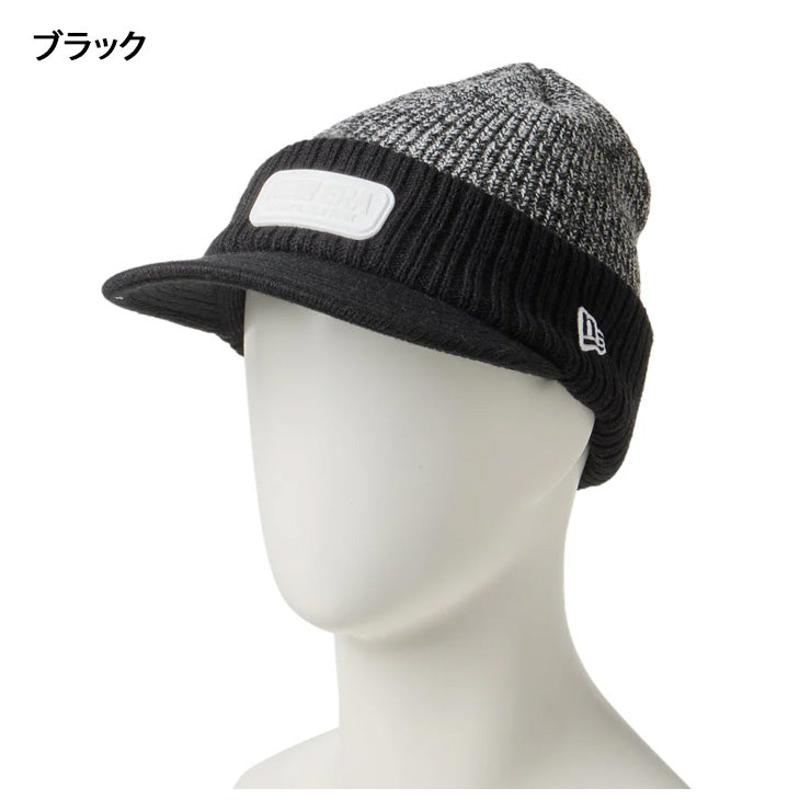 ニューエラ NEW ERA ゴルフ バイザーニットキャップ つば付き ニット帽 メンズ レディース ユニセックス 防寒 冬 14669030 14669031 ゴルフキャップ テニス アウトドア 大人 一般 帽子 ぼうし