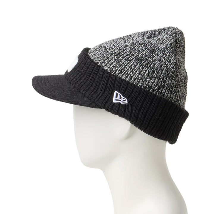 ニューエラ NEW ERA ゴルフ バイザーニットキャップ つば付き ニット帽 メンズ レディース ユニセックス 防寒 冬 14669030 14669031 ゴルフキャップ テニス アウトドア 大人 一般 帽子 ぼうし