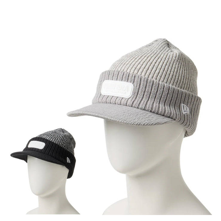 ニューエラ NEW ERA ゴルフ バイザーニットキャップ つば付き ニット帽 メンズ レディース ユニセックス 防寒 冬 14669030 14669031 ゴルフキャップ テニス アウトドア 大人 一般 帽子 ぼうし