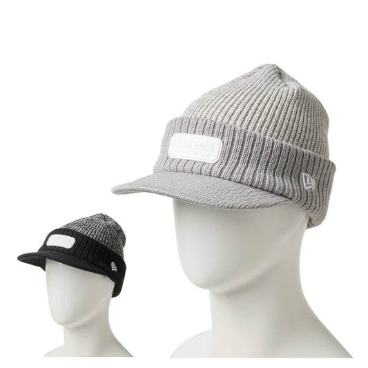 ニューエラ NEW ERA ゴルフ バイザーニットキャップ つば付き ニット帽 メンズ レディース ユニセックス 防寒 冬 14669030 14669031 ゴルフキャップ テニス アウトドア 大人 一般 帽子 ぼうし