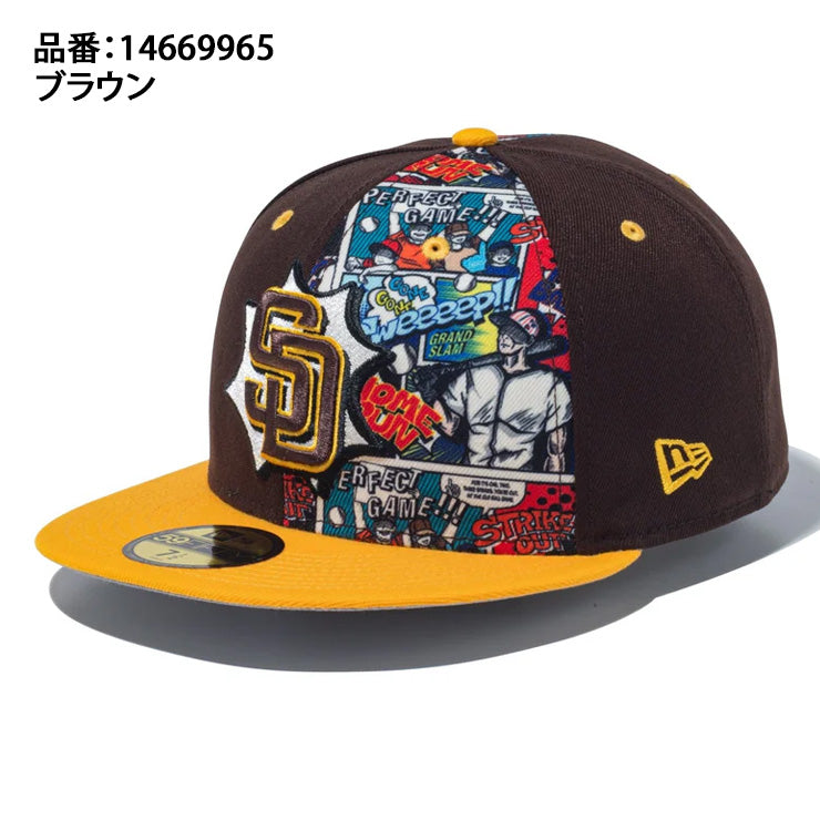 ニューエラ NEW ERA サンディエゴ・パドレス キャップ SD 59FIFTY MLB Diamond Hero Edition アメコミ メンズ レディース ユニセックス 14669965 メジャーリーグ 野球帽 帽子 スポーツキャップ うし