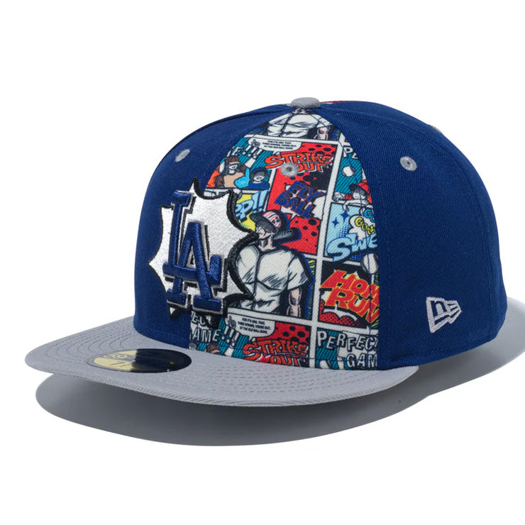 ニューエラ NEW ERA ロサンゼルス・ドジャース キャップ LA 59FIFTY MLB Diamond Hero Edition アメコミ メンズ レディース ユニセックス 14669968 メジャーリーグ 野球帽 帽子 スポーツキャップ うし