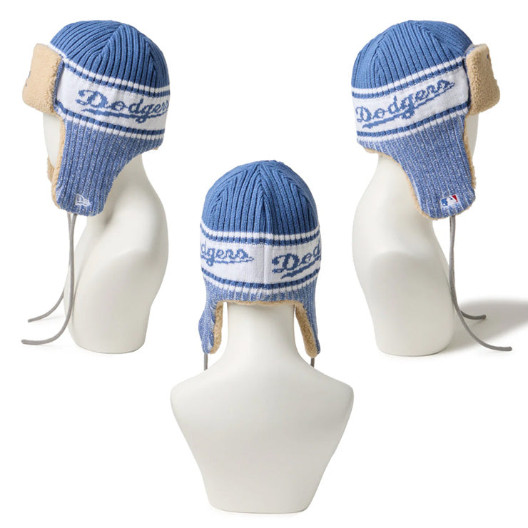 ニューエラ NEW ERA MLB ニット トラッパー ハット パドレス ヤンキース ドジャース 耳当て ニット帽 大人 一般 メンズ レディース 冬用 冬物 14669983 14669984 14669986 フライトキャップ スキー スノーボード MLB メジャーリーグ おしゃれ かわいい 帽子 ぼうし