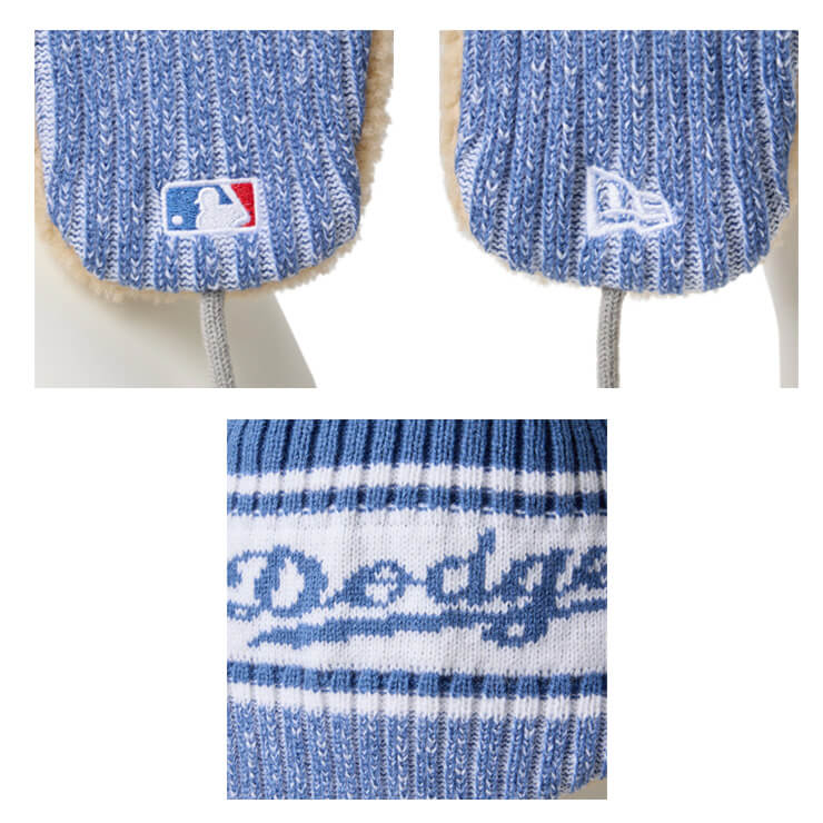 ニューエラ NEW ERA MLB ニット トラッパー ハット パドレス ヤンキース ドジャース 耳当て ニット帽 大人 一般 メンズ レディース 冬用 冬物 14669983 14669984 14669986 フライトキャップ スキー スノーボード MLB メジャーリーグ おしゃれ かわいい 帽子 ぼうし