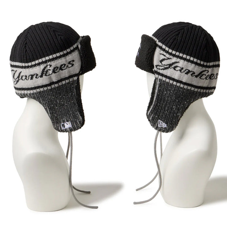 ニューエラ NEW ERA MLB ニット トラッパー ハット パドレス ヤンキース ドジャース 耳当て ニット帽 大人 一般 メンズ レディース 冬用 冬物 14669983 14669984 14669986 フライトキャップ スキー スノーボード MLB メジャーリーグ おしゃれ かわいい 帽子 ぼうし
