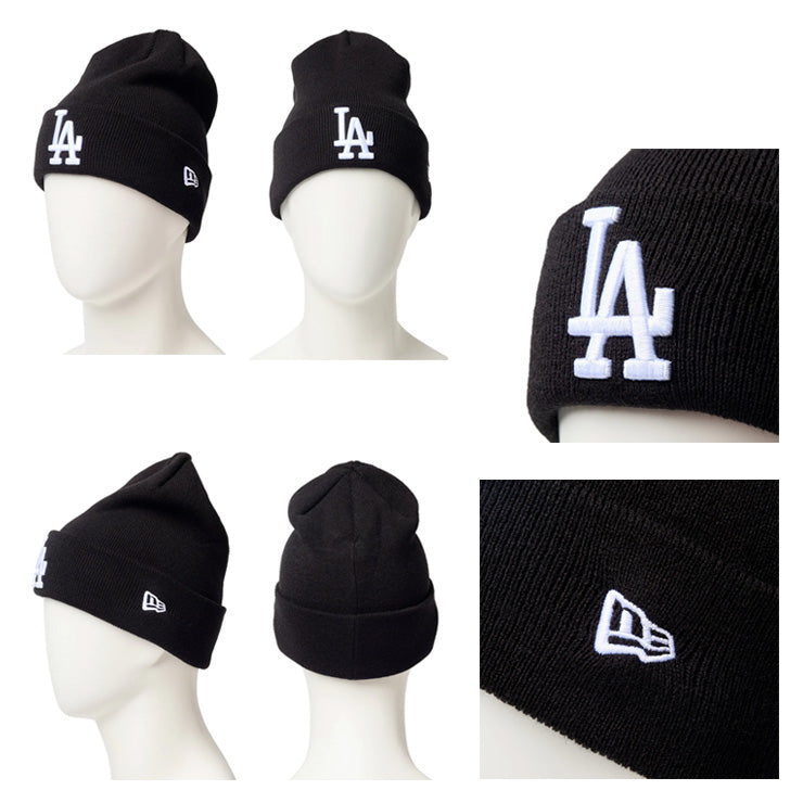 ニューエラ NEW ERA MLB ニット帽 ドジャース ヤンキース パドレス ビーニー ベーシック カフニット ニットキャップ メンズ レディース ユニセックス 14670057 14670066 14670067 14670078 14670079 LA NY SD Dロゴ 大人 メジャーリーグ 帽子 ぼうし