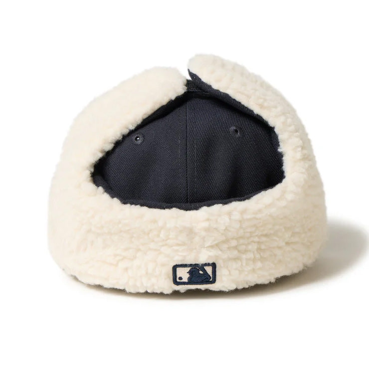 ニューエラ NEW ERA ニューヨーク・ヤンキース ジュニア用 ドッグイヤー キャップ 耳当て付き Kid’s 59FIFTY Dog Ear 14671655 冬用 防寒 小学生 こども Jr キッズ 子供 男の子 女の子 MLB メジャーリーグ 野球帽 帽子 スポーツキャップ ベースボールキャップ ぼうし