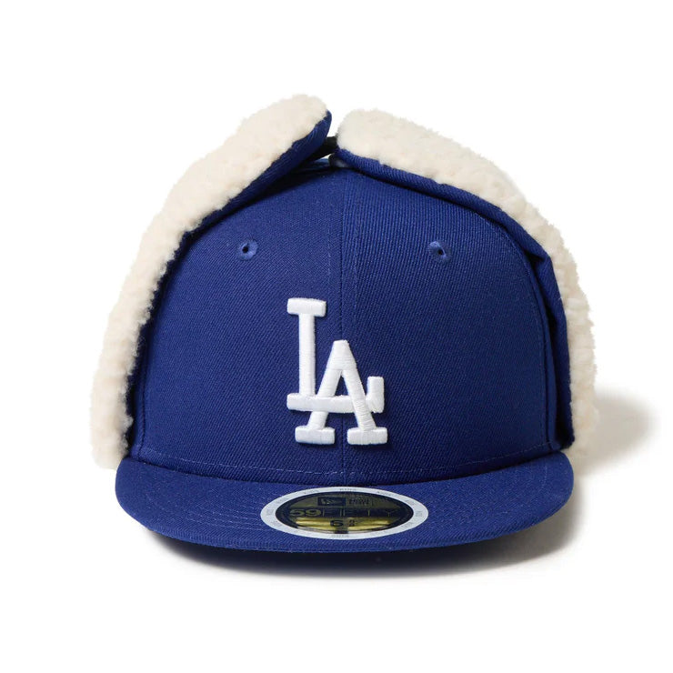 ニューエラ NEW ERA ロサンゼルス・ドジャース ジュニア用 ドッグイヤー キャップ 耳当て付き Kid’s 59FIFTY Dog Ear 14671656 冬用 防寒 小学生 こども Jr キッズ 子供 男の子 女の子 MLB メジャーリーグ 野球帽 帽子 スポーツキャップ ベースボールキャップ ぼうし