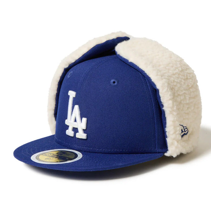ニューエラ NEW ERA ロサンゼルス・ドジャース ジュニア用 ドッグイヤー キャップ 耳当て付き Kid’s 59FIFTY Dog Ear 14671656 冬用 防寒 小学生 こども Jr キッズ 子供 男の子 女の子 MLB メジャーリーグ 野球帽 帽子 スポーツキャップ ベースボールキャップ ぼうし