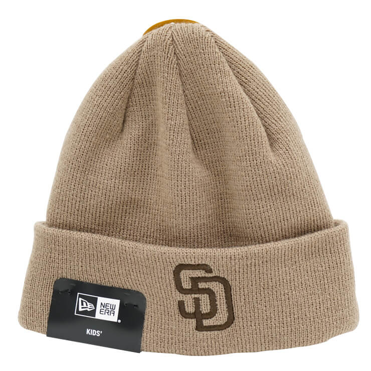 ニューエラ NEW ERA MLB キッズ用 ニット帽 ドジャース ヤンキース パドレス ビーニー ベーシック カフニット ニットキャップ Kid’s BASIC CUFF KNIT 14671686 14671687 14671688 14671689 メジャーリーグ ジュニア 少年 子ども こども 子供 小学生 キッズ 帽子 ぼうし